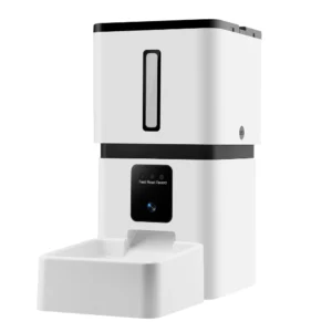 Distributeur croquette caméra audio bidirectionnel chat connecté automatique 8L