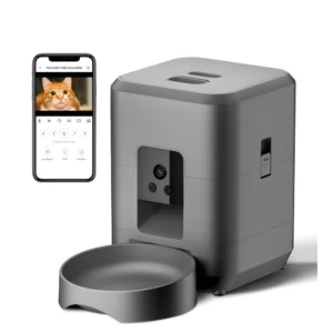 Distributeur croquette caméra carte SD chat connecté automatique 10 repas