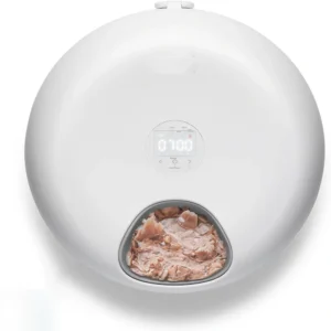 Distributeur croquette rechargeable chat automatique humide et sec 6 repas
