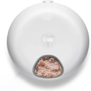 Distributeur croquette réfrigéré humide et sec chat connecté automatique 6 repas