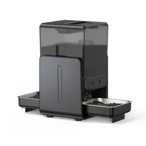 Distributeur croquette double gamelle vocal chat connecté automatique 5L