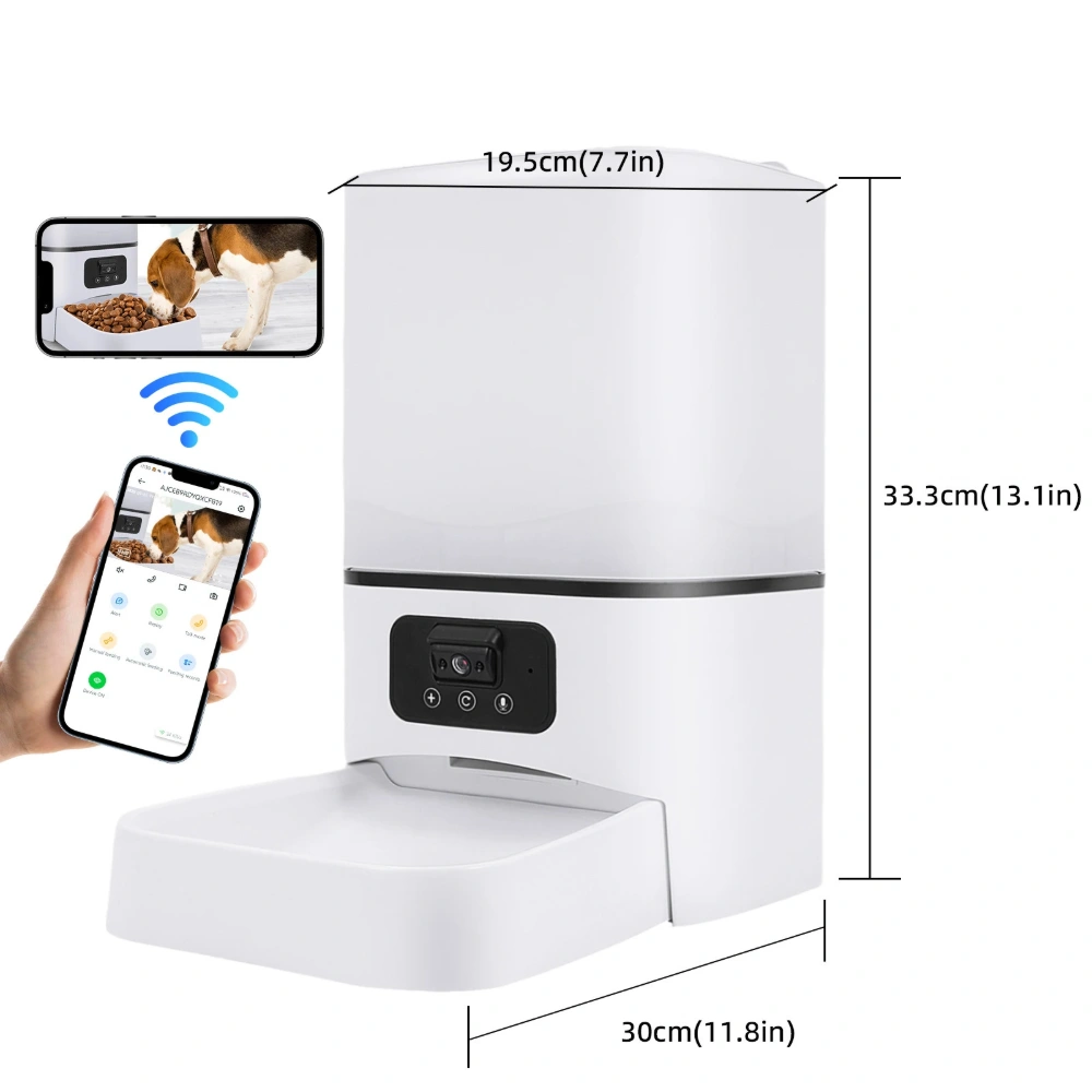 Nourrisseur connecté chien avec caméra, application mobile Wi-Fi et vision nocturne intégrée
