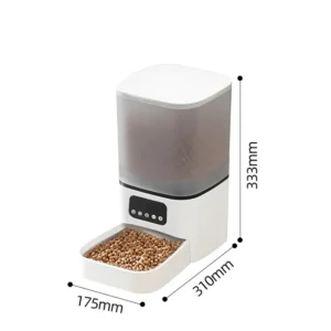 Distributeur croquette programmable à boutons chat automatique écran LCD 6L