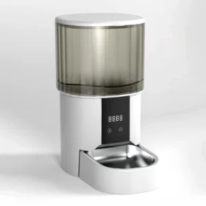 Distributeur croquette connecté bol inox amovible chat automatique wifi 4L