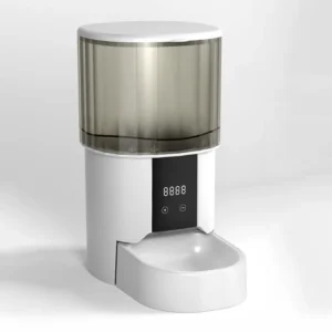 Distributeur croquette chien automatique bol inox amovible écran 4L