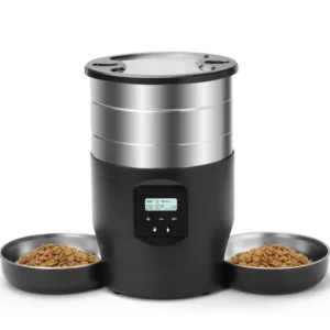Distributeur croquette inox 304 grande capacité chat automatique écran LCD