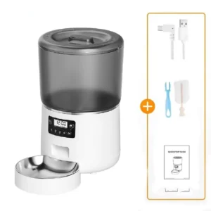 Distributeur croquette inox 304 programmable chat automatique écran