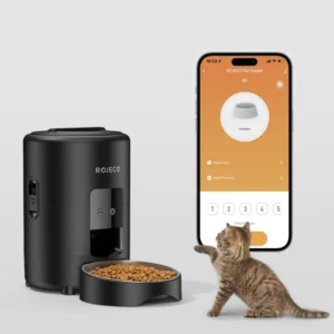 Distributeur croquette connecté compact chat automatique wifi secteur 2L