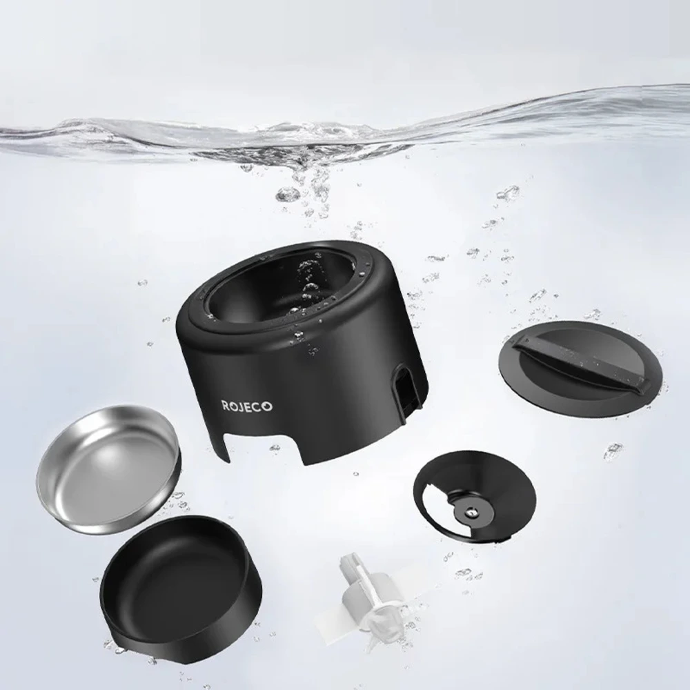 Pièces détachées lavables du distributeur Rojeco dont gamelle inox et rotor de distribution