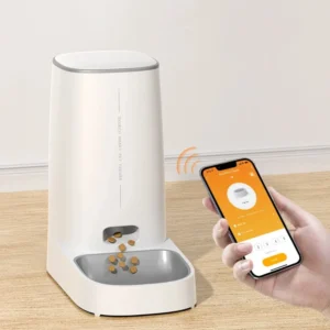 Distributeur croquette connecté inox appli chat automatique wifi