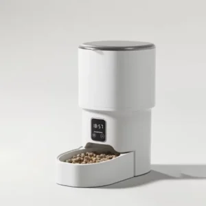 Distributeur croquette programmable inox chat automatique boutons écran 4L
