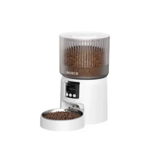 Distributeur croquette caméra écran LCD bol inox chat connecté automatique
