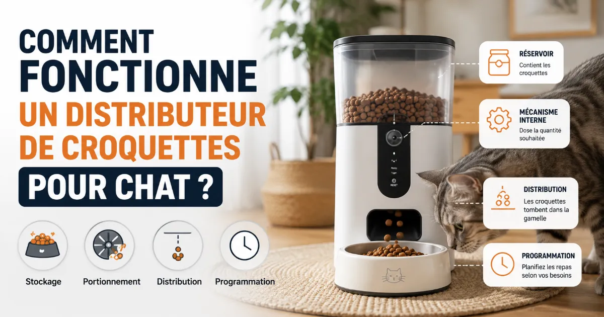 Lire la suite à propos de l’article Comment fonctionne un distributeur de croquettes pour chat ?