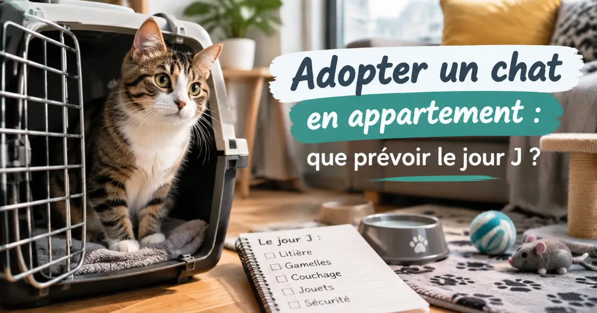 Lire la suite à propos de l’article Adopter un chat en appartement : que prévoir le jour J ?