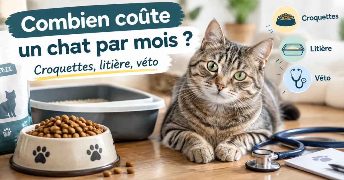 Lire la suite à propos de l’article Combien coûte un chat par mois ? Croquettes, litière, véto